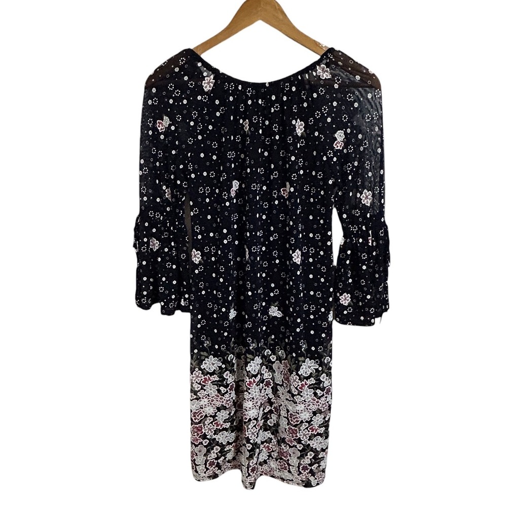 Siren Lily Petites Dress Floral Bell Sleeve Romantic Whimsigoth Fairy Grunge PS - Picture 3 of 10